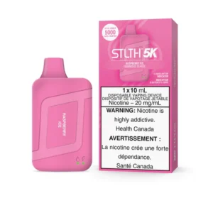 stlth 5k raspberry ice disposable vape 20mg