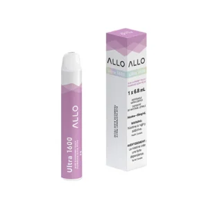allo 1600 blue raspberry peach disposable vape